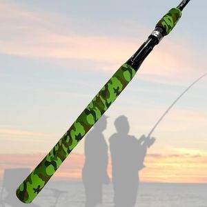SoftShrink Camo Heat Shrink for Golf Grips & Shovel Handles - Smooth Surface, No Rough Edges (30mm Diameter, 1.65 ft Length, Green Camo Color)