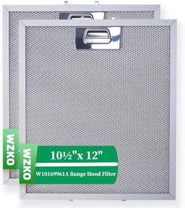 WZKO W10169961A Range Hood Grease Filter -10.5x12 in Thickened Aluminum Frame with 5 Layers of Aluminum Mesh 2-Pack 10-1/2"x12" Please take measurements! to make sure the filter fits your range hood!