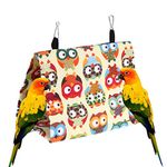 POPETPOP Bird Snuggle Hut-Pet Bird Nest House Bed,Parrot Habitat Cave Hanging Tent for Parrots Budgies Parakeet Cockatiels Lovebird Conure-Small