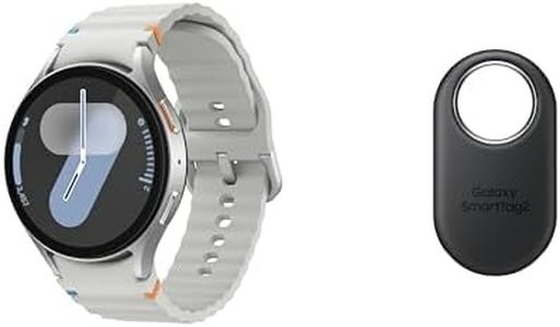 Samsung Galaxy Watch 7 44mm LTE AI Smartwatch + Free SmartTag2 Bundle, Energy Score, Wellness Tips, Heart Rate Tracking, Sleep Monitor, Fitness Tracker, 2024, Silver [US Version]