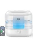 DREO 4L Smart Humidifiers for Bedroom, Top Fill Quiet Cool Mist Humidifier for Baby Large Room, Ultrasonic with Oil Diffuser, Nightlight, Auto, 32H Runtime for Home, Nursery, Plants, Works with Alexa