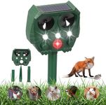 Domigard Cat Repellent for Garden, Solar & USB Ultrasonic Fox Deterrent with PIR Sensor IPX4 Waterproof 5 Modes, Cat Scarers for Gardens UK for Rabbit, Dog, Rodent, Bird