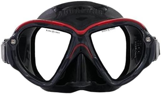 Aqualung Unisex Adult Reveal Ultrafit Masks, Black/Red, M