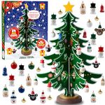 JOYIN 2024 Christmas Advent Calendar, 24 Days Countdown Advent Calendar with A Christmas Tree and 24 Ornaments for Boys, Girls and Kids Party Favors, Classroom Prizes, Xmas Gift