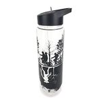 Stranger Things Upside Down Design Travel Bottle - 25oz/700ml Durable, Leak-Proof Plastic Drinkware, Stylish Hydration on the Go - Officially Licensed Netflix Merchandise