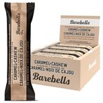 Barebells Protein Bars Caramel Cashew - 12 Count, 1.9oz Bars with 20g of High Protein - Chocolate Protein Bar with 1g of Total Sugars - Perfect on The Go Protein Snack & Breakfast Bar