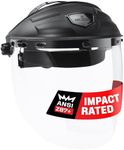 NoCry Premium Safety Face Shield for Grinding and Cutting — Anti-Fog, Clear Face Shield Mask with Adjustable Headgear - Impact Resistant Full Face Shield — ANSI Z87.1 Certified Grinding Face Shield