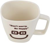 Southern Homewares "Don't Worry, Be Happy Ceramic Tea Coffee Cup Face 01