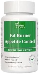 DR VITAMIN SOLUTIONS Fat Burner and Appetite Control Capsules Metabolism Booster, Weight Loss Support, and Energy Enhancer – Clinically Tested, Non-GMO – 60 Capsules