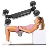 Bellabooty Exercise Hip Thrust Belt, Easy to Use with Dumbbells, Kettlebells, or Plates, Slip-Resistant Padding that Protects Your Hips for the Gym, Home Workouts, or On the Go