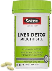 Swisse Liver Cleanse Detox & Repair | Liver Support Vitamins | Milk Thistle, Turmeric Curcumin and Artichoke Extract Liver Health Formula | Herbal Fatty Liver Supplement | 180 Liver Care Pills