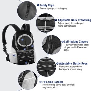 Pawaboo Dog Carrier Backpack, Black, Medium – Pet Travel Bag