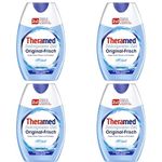 Theramed Toothpaste 2 in 1 Original, Fluoride Toothpaste, Freshens Breath and Protects Teeth, 75 ml Toothpaste Multipack (Pack of 4), with Treseida Thank You Card
