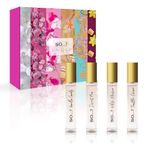 So…? Unique Premium Womens Perfume Gift Set, Vanilla Candy, Sweet Pea, White Blossom, Truffle Cream, Eau De Toilette with Long Lasting Fragrance - Travel Size Mini Perfume for Girls (4 x 14ml)