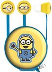 Lexibook Universal Despicable Me Minions Stereo Headphones, Ear-Tips Included, 3.5mm Jack, mic Integrated, Blue/Yellow, HP008DES