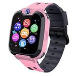 Kids Phone Smartwatch with Games & MP3 Player - 1.54 inch Touch Screen Watch Phone Need 2G SIM to Call Music Player Game Funny Camera Alarm Clock Children School Gift for Boys Girls(X9 Pink)