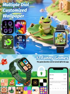 teslahero Kids Smart Watch, Purple – Touchscreen, GPS Tracker