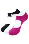 BALENZIA Anti Bacterial Anti-Skid Yoga Socks for Women| PilatesBalletBarefoot Workout Sock (Pack of 3)