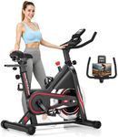 Exercise Bike, DMASUN Classic Brake Pad Pro Stationary Bike for Home with 330 LB Capacity, Workout Bike with Comfortable Seat Cushion, Digital Display with Tablet Holder