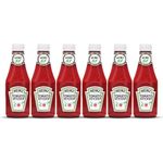 Heinz Tomato Ketchup 900g x 6 Bottles | Rich & Thick Tomato Sauce | No Artificial Preservatives | Easy Squeeze Bottle | Family Pack | Ideal for Snacks, Burgers, Fries & More