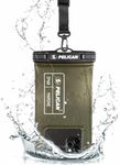 Pelican Marine - IP68 Waterproof Phone Pouch/Case (Regular Size) - Floating Waterproof Phone Case - iPhone 15 Pro Max/ 14 Pro Max/ 13 Pro Max/ 12/ S24/ Pixel 8 - Detachable Lanyard - Olive Green