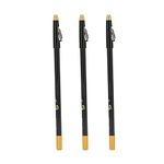 3Pcs Barber Pencil, Beard Pencil Filler Hair Cutting Tracer Grooming Pencil Barber Supplies, Tracing Tool/Guide for Beard, Hairline, Goatee For Styling & Beard Shaping(black)