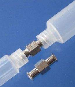 Luer Lock Adapter Coupler Female to Female Fittings Nickel Plated Brass (2 Units)