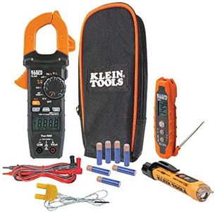 Klein Tools CL320KIT HVAC Kit for HVAC Testing; Digital Clamp Meter, Non-Contact Voltage Tester, and Infrared/Probe Thermometer