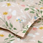 haus & kinder 100% Cotton Single Bedsheet with 1 Pillow Cover | 186 TC Kids Single Bedsheet | Size 88 inch by 58 inch | Blush Vineyard