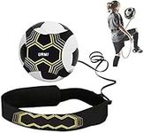 URMI Football Kick Trainer, Soccer Training Aid football Skills Improvement Practice for Kids Adults Hands Free Solo Practice Training Equipment Aid With Belt Elastic Size Fits 3 4 5 Footballs