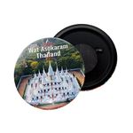 dhcrafts Fridge Magnet Thailand Wat Asokaram Glossy Finish Design Pack of 1 (58mm)