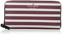 kate spade new york Fairmount Square Lacey Wallet, Merlot/Cream, One Size