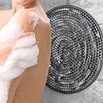 Linkidea Back Body Brush Washer, Silicone Hands-Free Big Flat Back Scrubber, Body Scrubber Shower Bath Accessories for Men Women