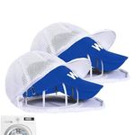 Baseball Cap Hat Washer for Washing Machine | Hat Storage Hat Holder Cage for Dishwasher,Hat Cleaner for Baseball Caps with Mesh Bag,Foldable Washing Hat Rack Protector Organizer