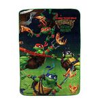 Teenage Mutant Ninja Turtles Kids Fleece Oversized Blanket EXPRESSIONS for Toddlers Teens, All Season Super Soft Comfy Blanket, Best Gifts for Boys Girls, 60x90 inches (Official Nickelodeon Product)