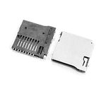 sourcing map 5 Pcs Spring Loaded Push/Push Micro SD Memory Card Socket Slot