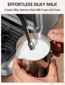 Bean to Cup Espresso Coffee Machine – Conical Burr Grinder, 20 Bar, Milk Frother, 2.8L Tank