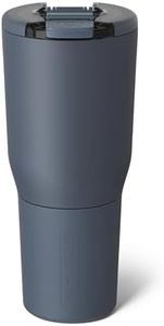 BrüMate Nav 35oz 100% Leak Proof Insulated Travel Tumbler with Magnetic BevLock™ Lid - Double Wall Cup-Holder Friendly Stainless Steel Mug (Nightfall Blue)