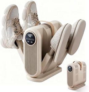Indrnif 4 In 1 Schuhtrockner Elektrisch Antibakteriell,1/3/6H Timer,2 Windgeschwindigkeitseinstellungen,Tragbar Skischuhtrockner,Geeignet für Schuhe, Handschuhe, Hüte, Socken und Fußballschuhe