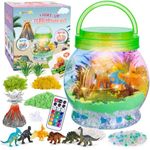 MELAND Dinosaur Terrarium Kit for Kids, Craft Kits for Kids Birthday Gift, DIY Dinosaur Toys for Boys Age 5 6 7 8+ Years Old