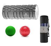 Bodylastics 45cms Foam Roller for Deep Tissue Massage, Relief from Sore Muscles Pain, Pre & Post Exercise Fitness Workout Sessions