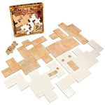 The Master's Atlas (Blank/Parchment) | 44 Reversible Dry & Wet Erase Map Grid Tiles | 48 Dungeon Object Tokens: Treasure, Doors, Stairs and More | RPG Tabletop Role Playing Mat for Fantasy Gaming