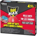 Raid Max Double Control Liquid Ant Killer Baits and Traps for Indoor Use, Child Resistant, 4 Count