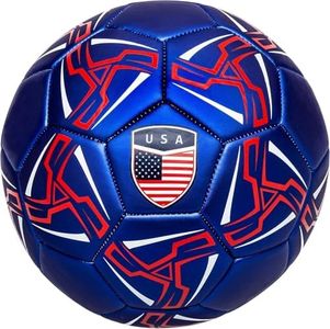 Western Star Soccer Ball USA - Official Match Grade Soccer Balls - Youth & Adult - Attractive and Durable Design - World Cup
