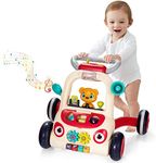 GYMAX Stand Baby Walker, 2-in-1 Mul