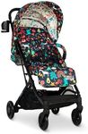 COSATTO Woosh 4 Pushchair – Lightweight Stroller Birth to 25kg - One Hand Easy Fold, Compact, Telescopic Handle, Extra Large Shopping Basket, Cup Holder, Bumper Bar & Raincover (Cosatto Carnival)