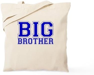 CafePress Big Brother Varsity Tote Bag Natural Canvas Tote Bag, Reusable Shopping Bag