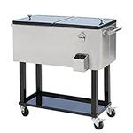 Outsunny 80 QT Rolling Cooling Bins