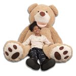 Giant Teddy Bear, 100 to 340 cm - CE Certified, Ultra Soft and Plush, Assured Cuddles - Assembled in France for Celebrations, Birthdays, Room Decor (200 cm / 78,7 inches)