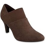 LONDON FOG Womens Bobbie Heel Ankle Booties, Brown, 7.5